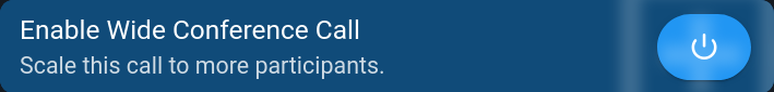 The Wide Conference Call button